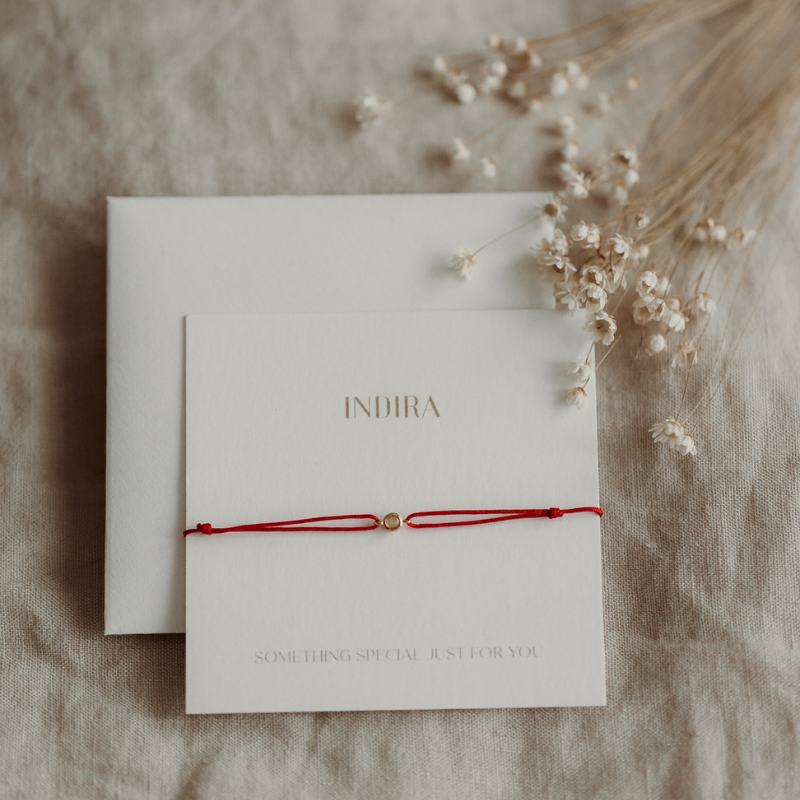 Сребърна гривна с връзка Birthstone Silver March - Аквамарин - Indira