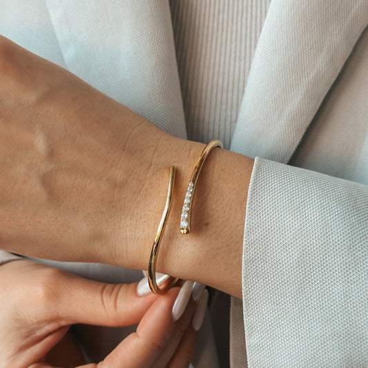 Brățară din argint Golden Vega - Zirconiu - Indira