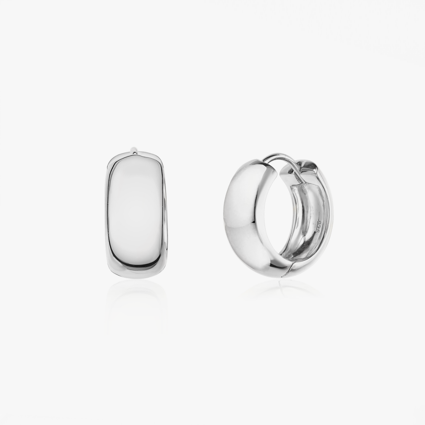 Сребърни обеци Bold Maxi Hoops - Indira