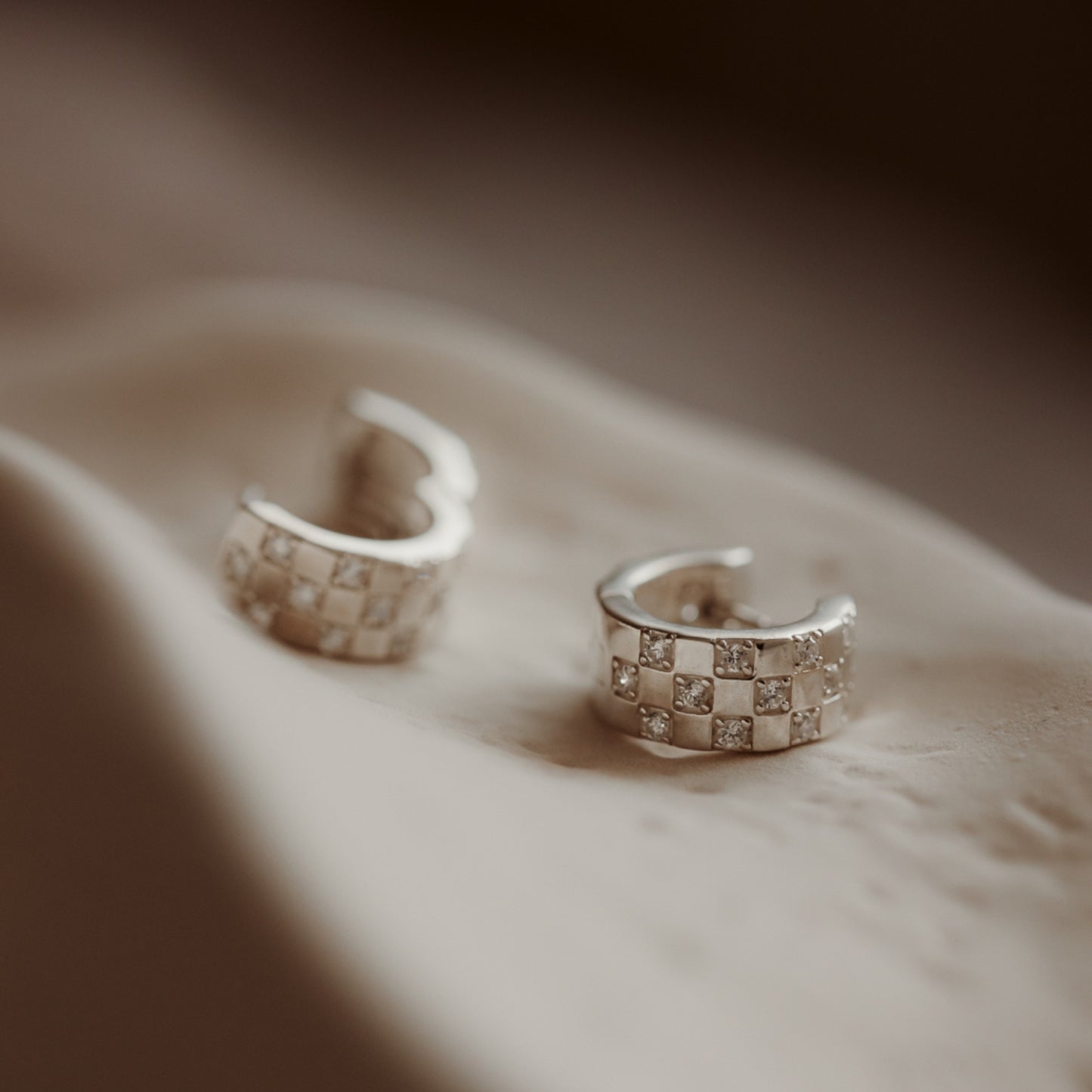 Cercei din argint Circle - Zirconiu - Indira