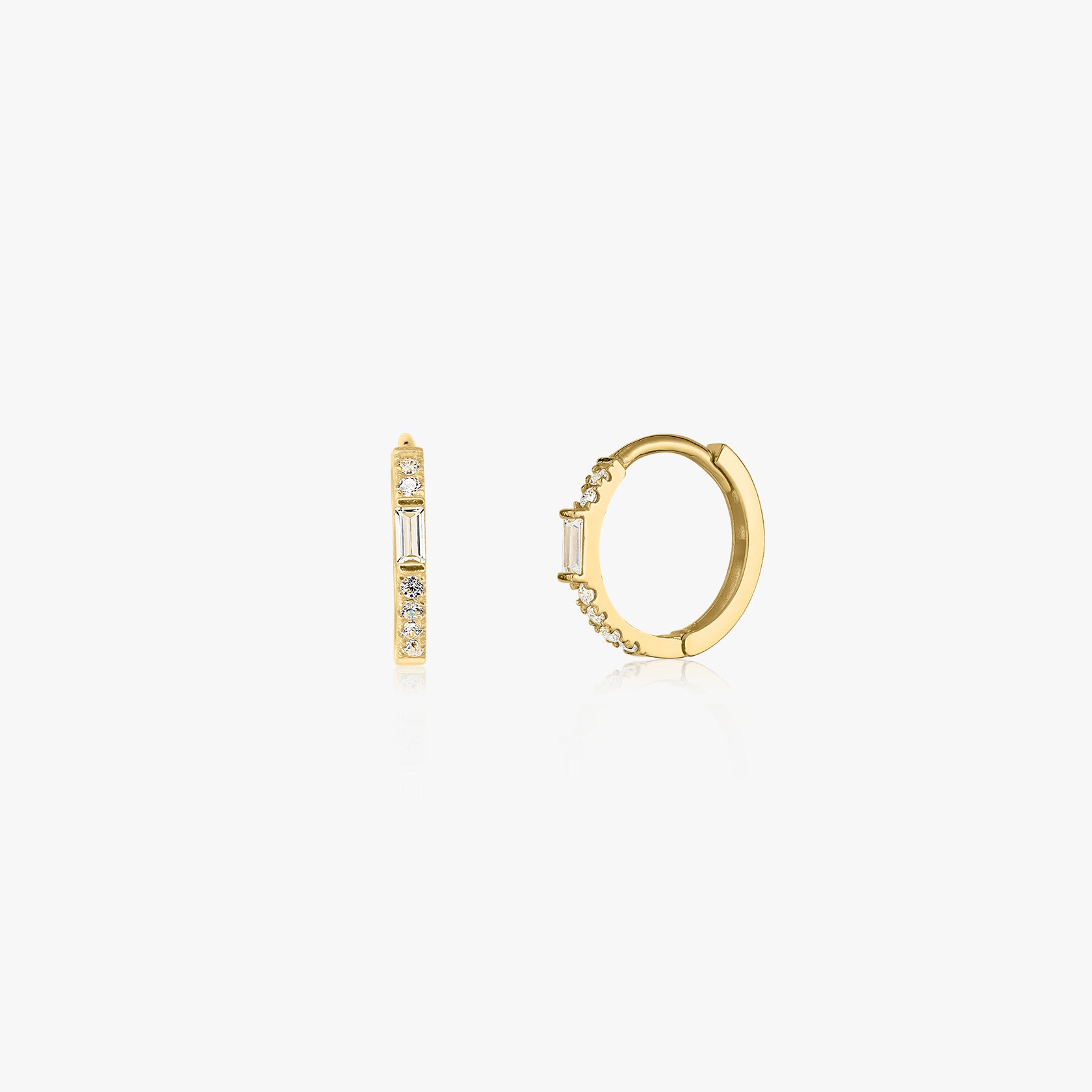 Cercei din aur Yoki - Zirconiu - Indira