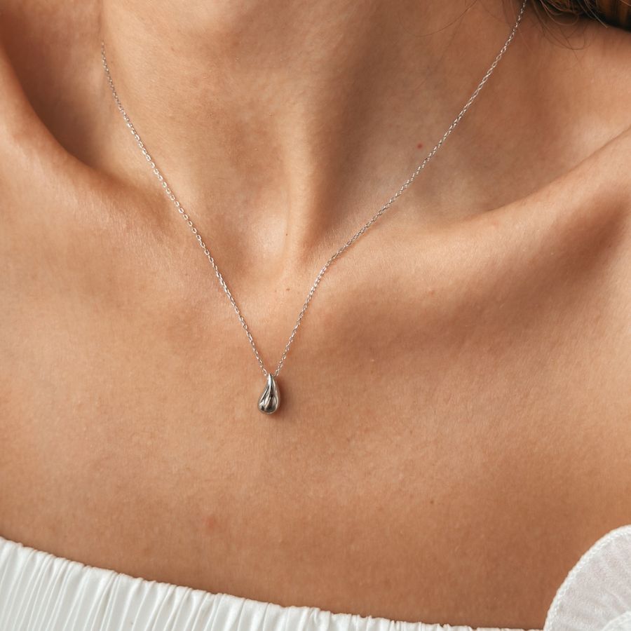 Сребърно колие Silver Drop - Indira