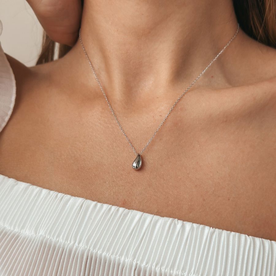 Сребърно колие Silver Drop - Indira