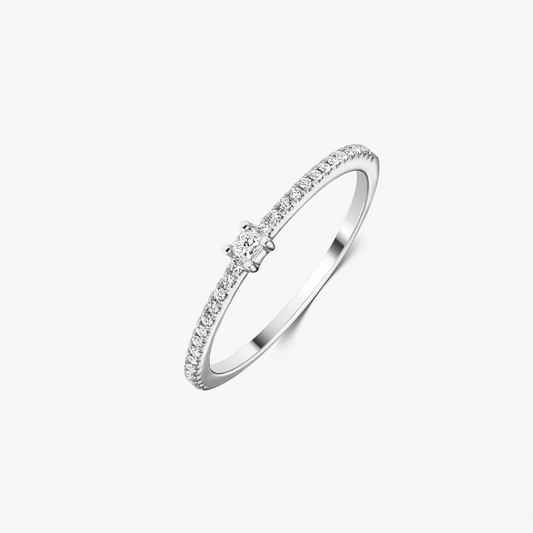 Inel din aur alb Luma – Diamante - Indira