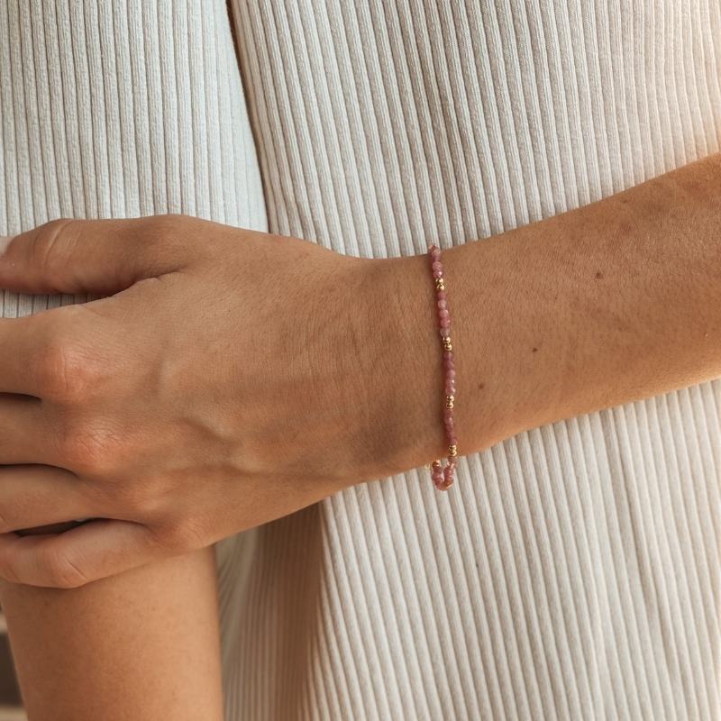 Сребърна гривна Golden SummerScape - Турмалин - Indira