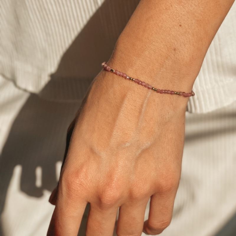 Сребърна гривна Golden SummerScape - Турмалин - Indira