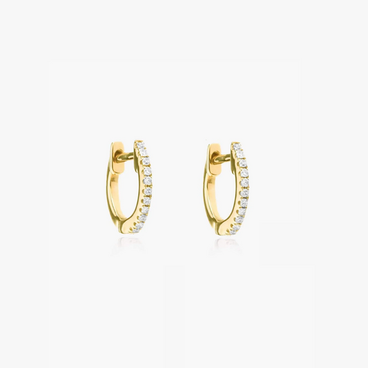 Cercei din argint Sadie Golden - Zirconiu - Indira