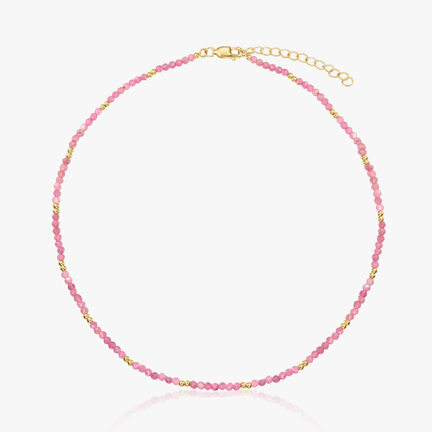 Сребърно колие Golden SummerScape - Турмалин - Indira