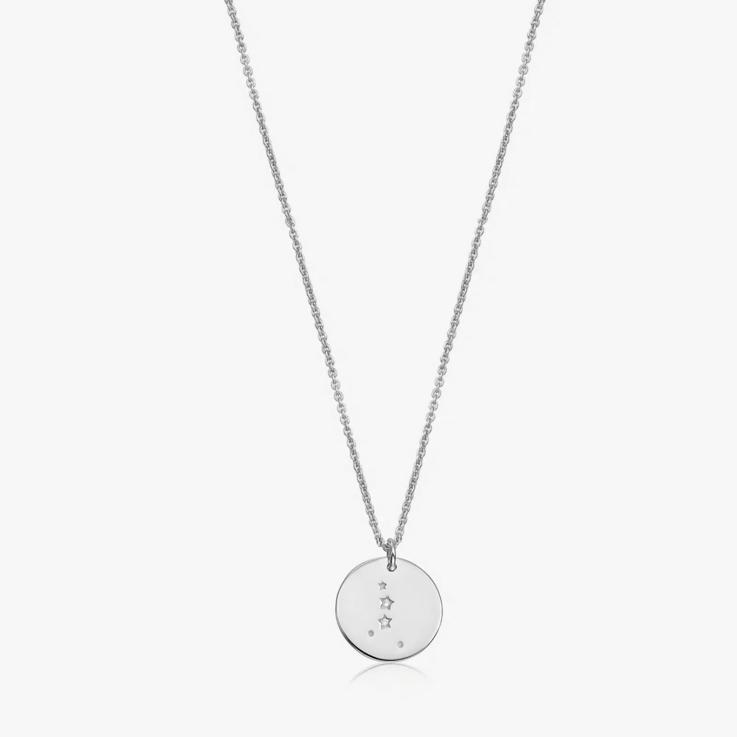Сребърно колие Silver Zodiac - Рак - Indira