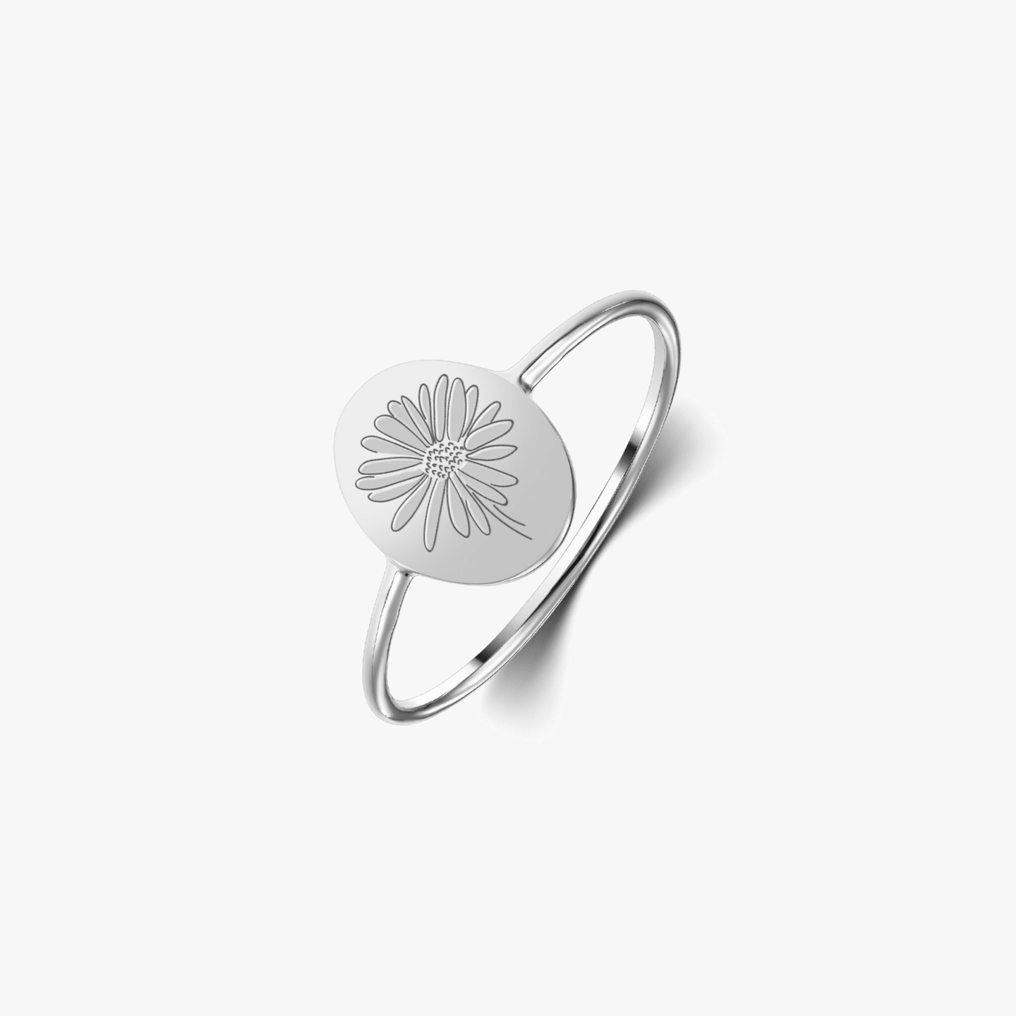 Сребърен пръстен Birth Flower - April Daisy - Indira
