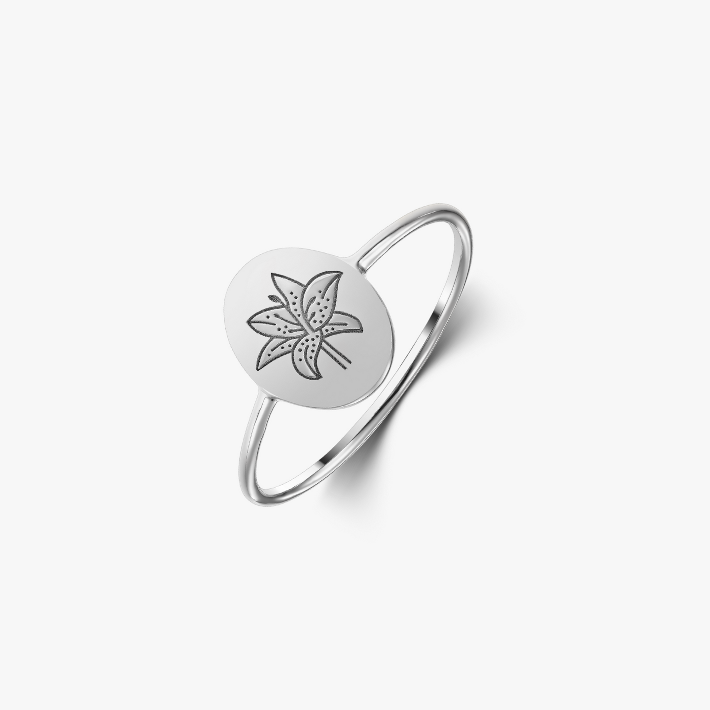 Сребърен пръстен Birth Flower - May Lily - Indira