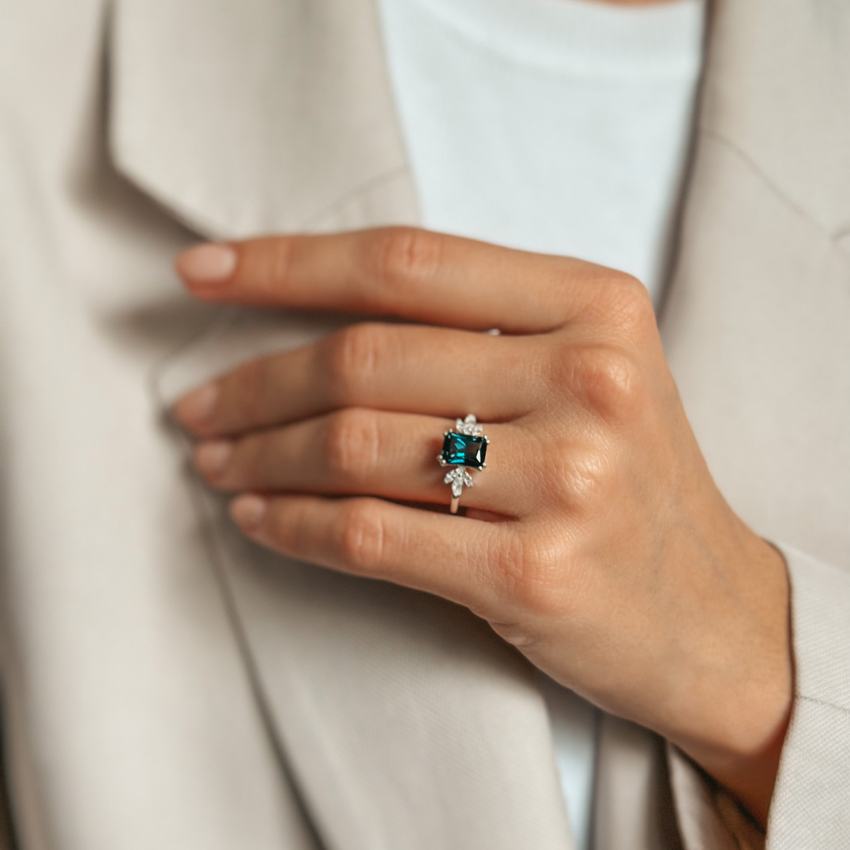 Сребърен пръстен Faerie - London Blue Topaz - Indira