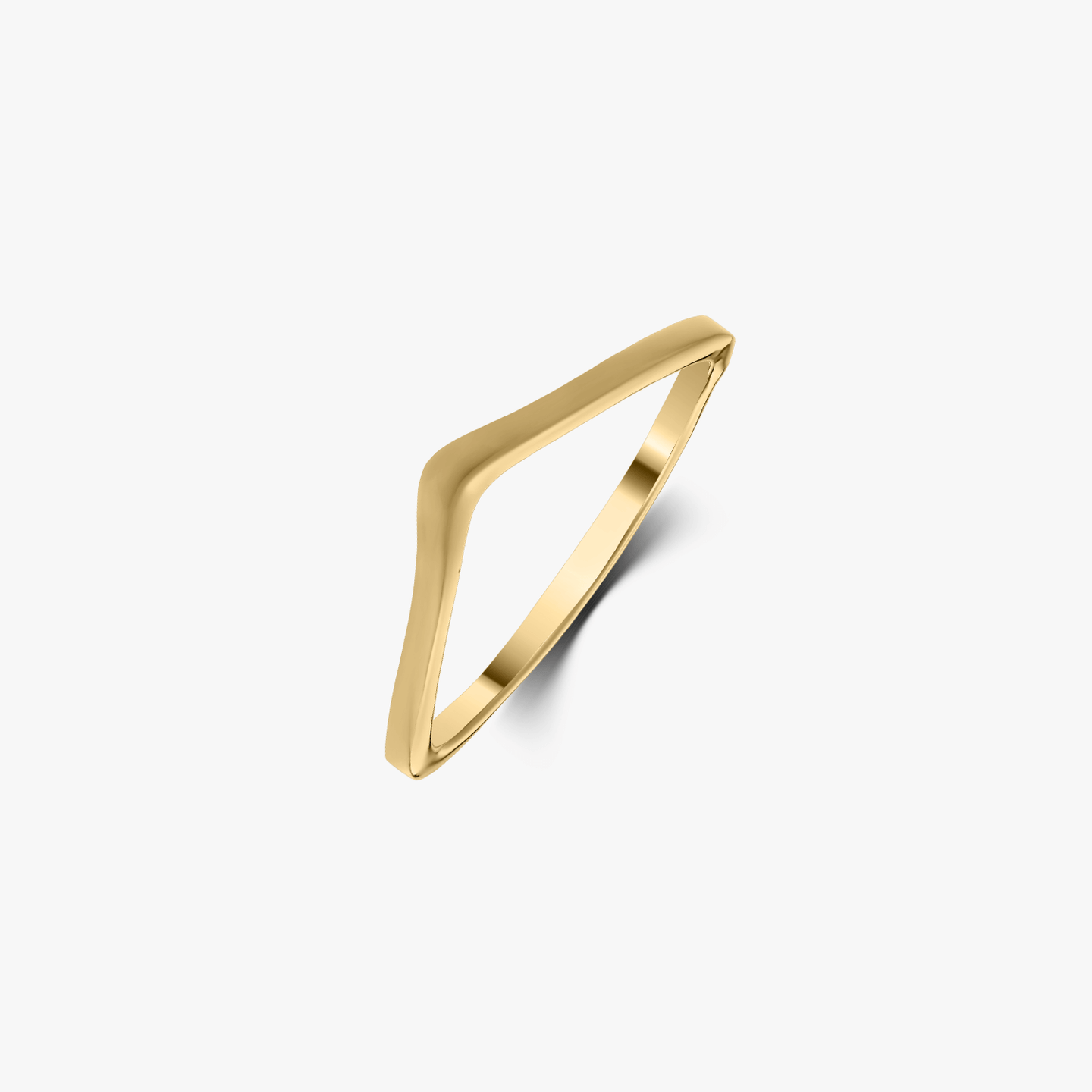 Пръстен от злато Simple V of Gold - Indira