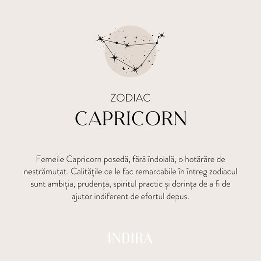 Colier din argint Silver Zodiac - Capricorn - Indira