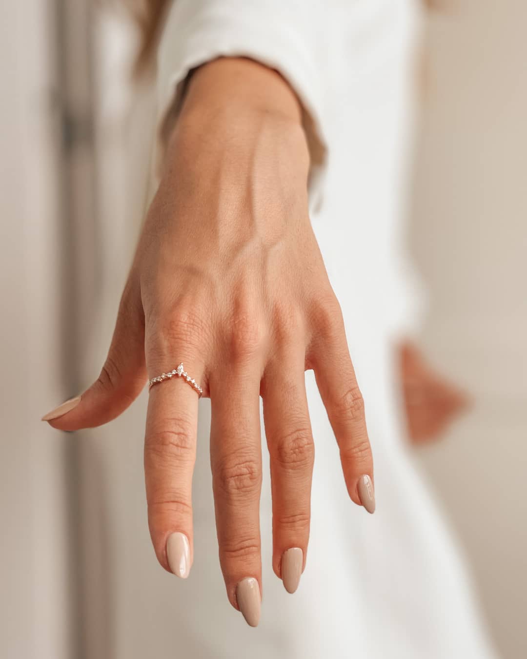 Златен пръстен Éternité - Диаманти - Indira