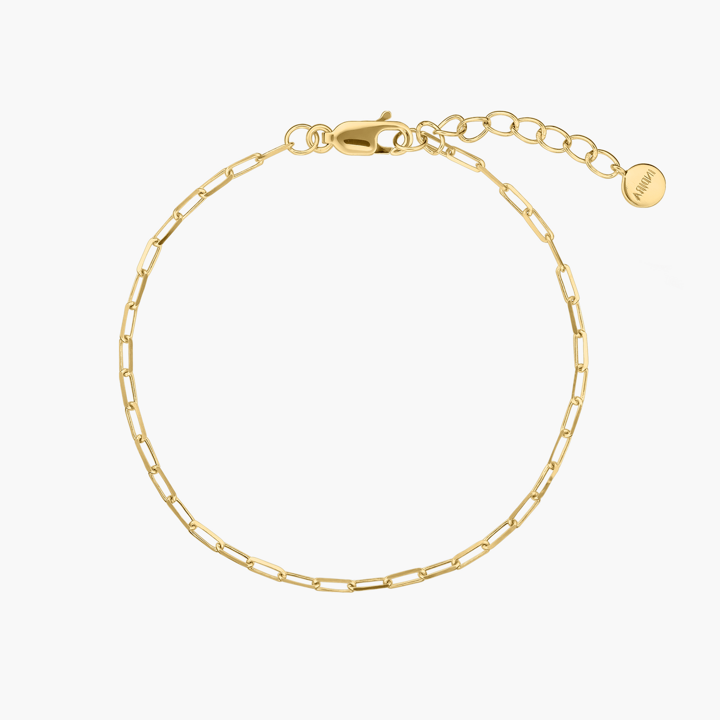 Сребърна гривна Golden Paperclip - Indira