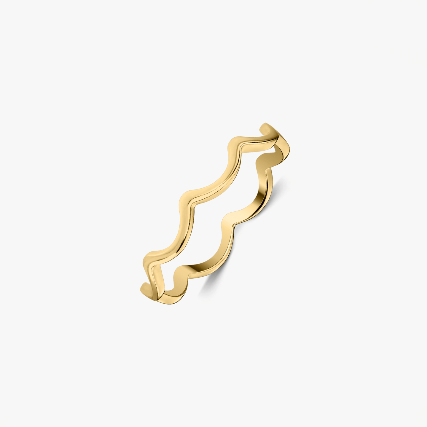 Сребърен пръстен Golden Curl - Indira