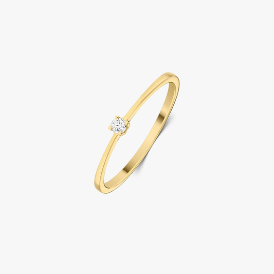 Вечен златен пръстен - Диамант 0.03 CT