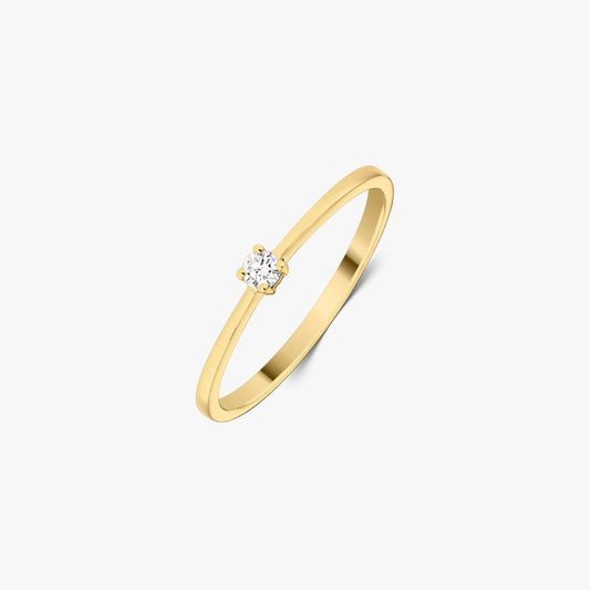 Вечен златен пръстен - Диамант 0.05 CT