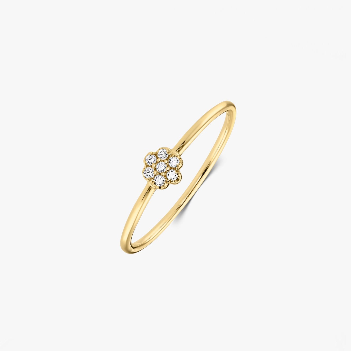 Златен пръстен Daisy – Диаманти – Indira