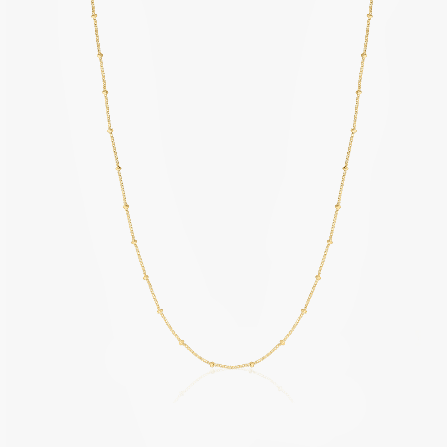 Сребърна верижка Golden Beaded - Indira
