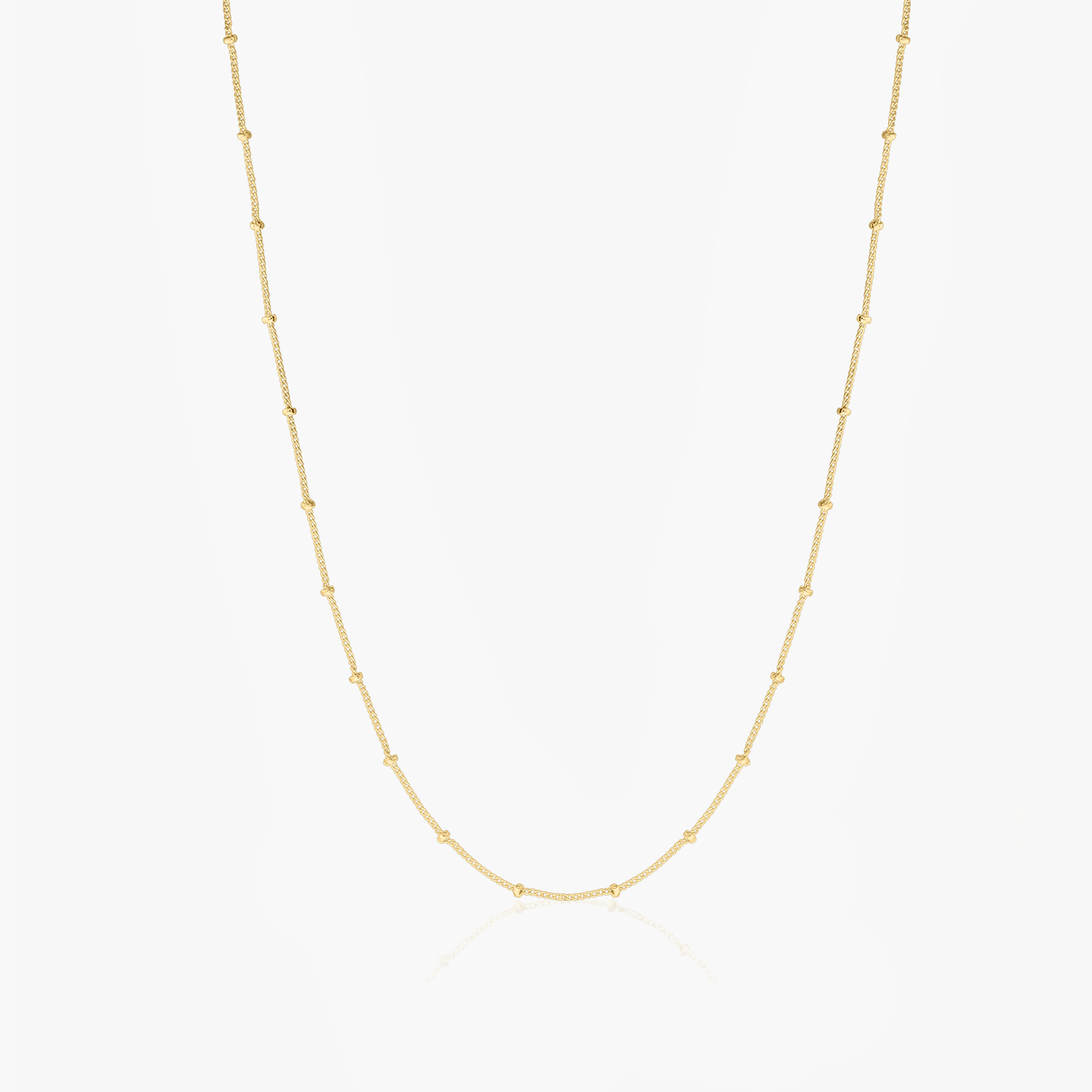 Сребърна верижка Golden Beaded - Indira