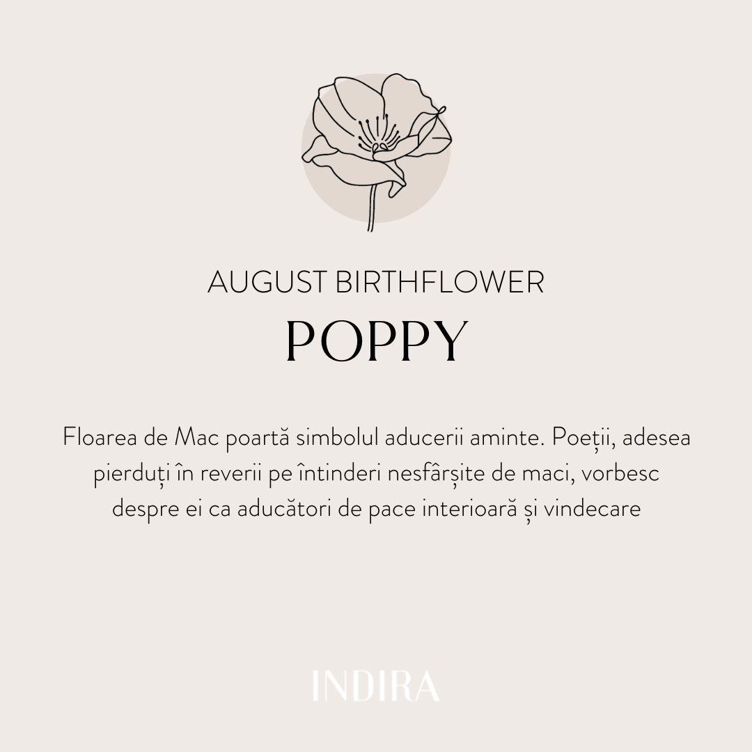 Сребърно колие Golden Birthflower