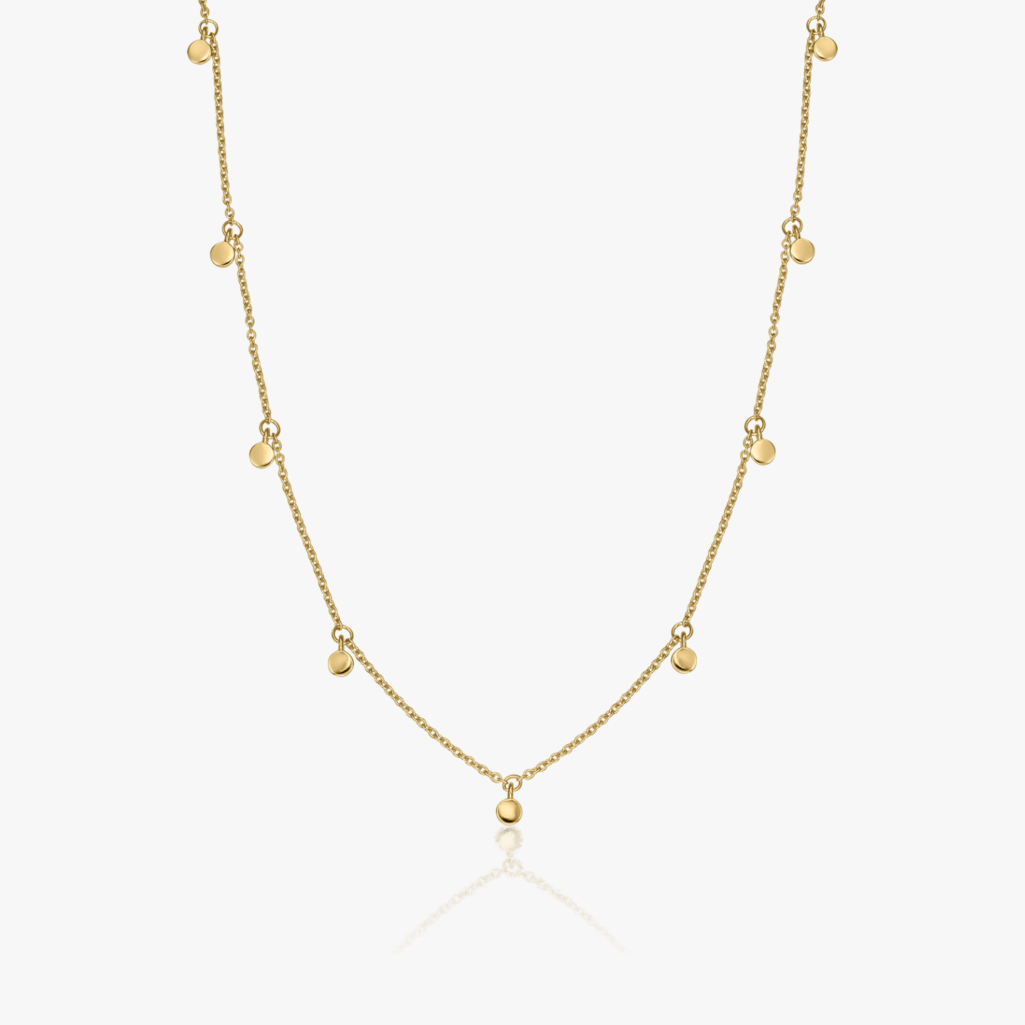 Сребърно колие Golden Allegra - Indira
