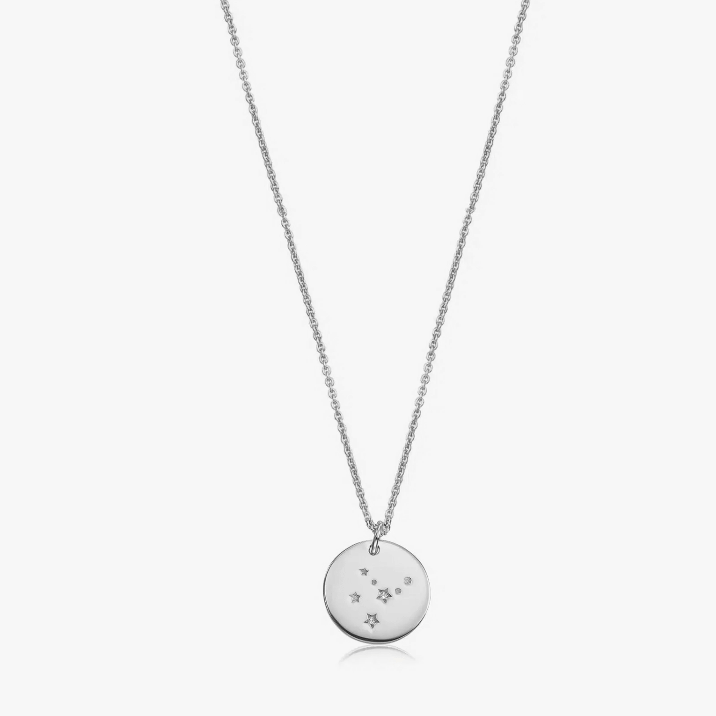 Сребърно колие Silver Zodiac - Дева - Indira