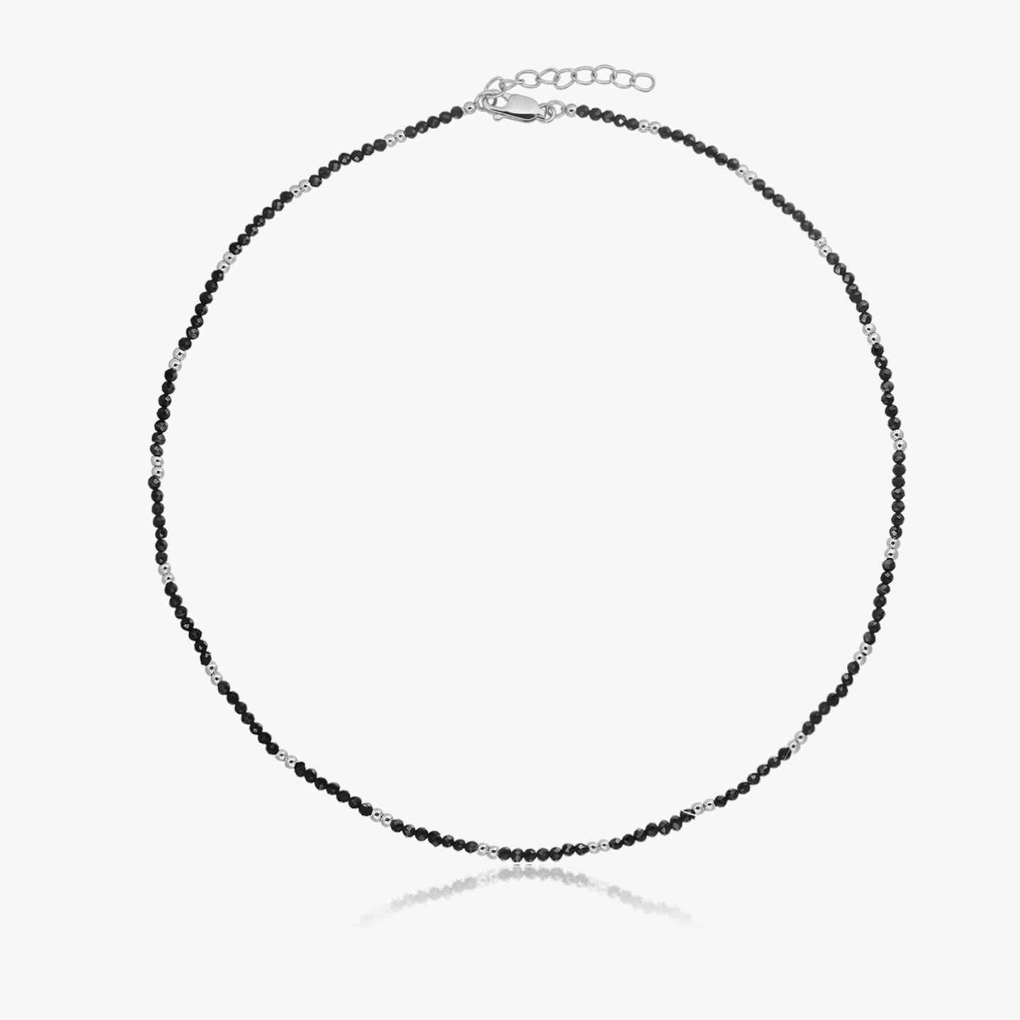 Сребърно колие SummerScape – Black Spinel - Indira