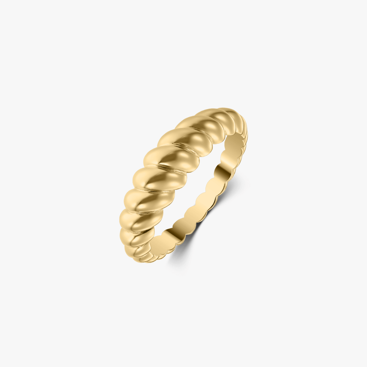 Сребърен пръстен Golden Petit Brioche - Indira