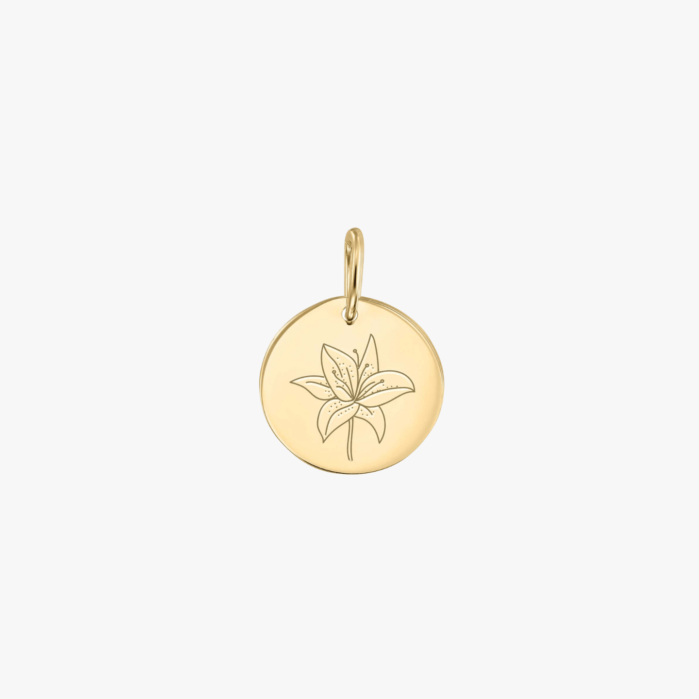 Златен медальон Birth Flower - May Lily - Indira
