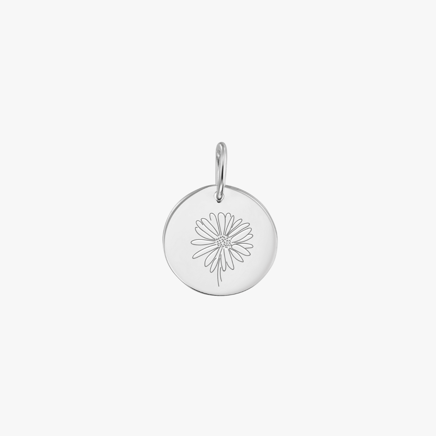 Висулка от бяло злато Birth Flower - April Daisy - Indira